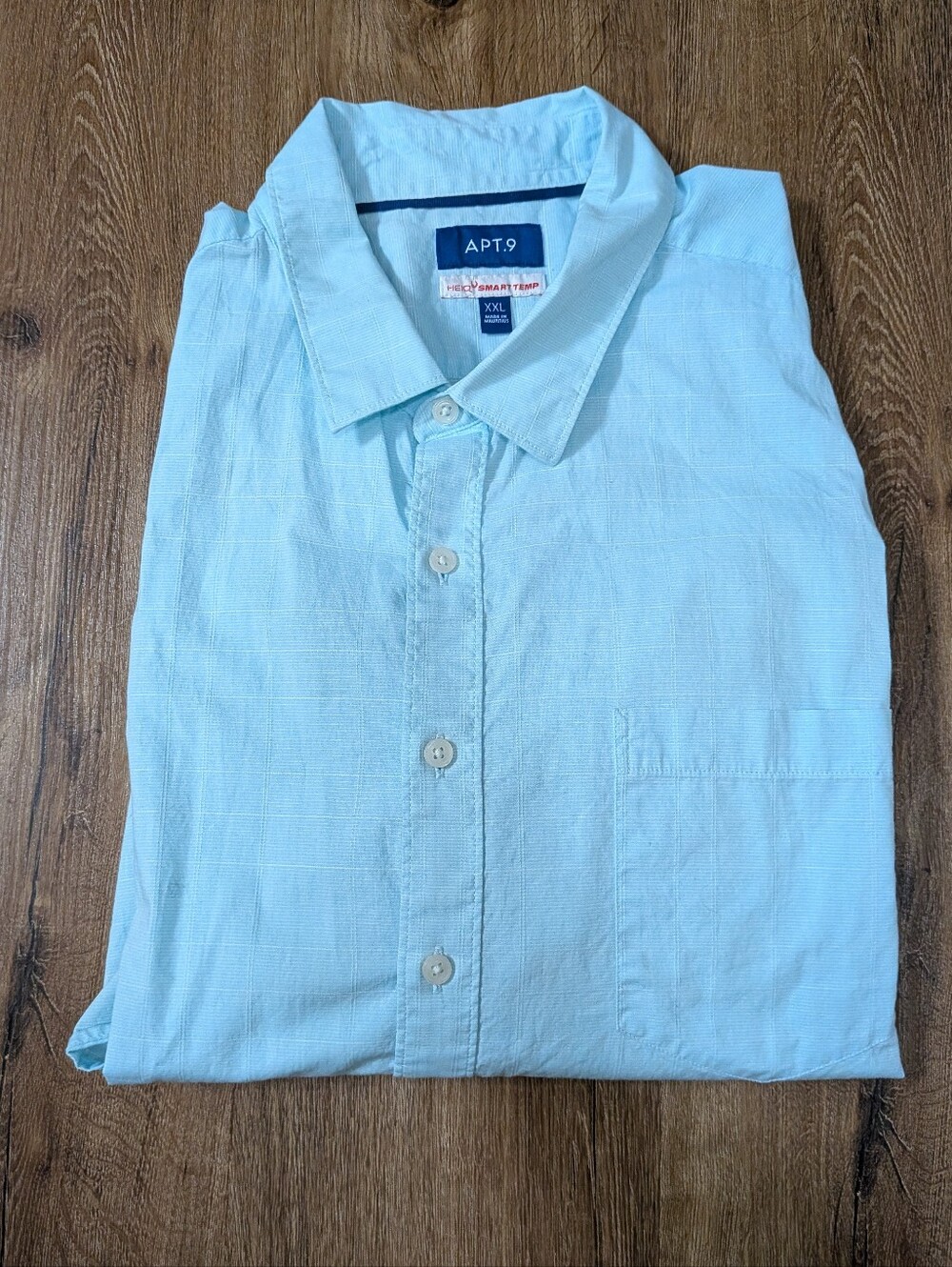 Apt. 9 Men's Pale Blue Casual Button-Down Shirt